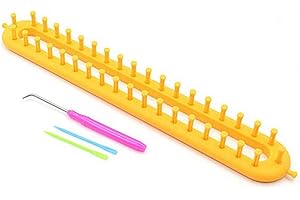 QUPA AM STORE JapanAmStore 1Pcs Long Knitting Loom DIY Weaving Loom for Scarf Sweater Shawl Knit Weaving Tool (M)