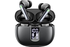 FOXOTIN Ear Buds Wireless Earbuds - Bluetooth 5.3 Headphones (48H Playback) Built in Mic with LED Display Charging Case, IP7 Waterproof Earphone for iPhone Andriod Phones Laptop Sports Workout