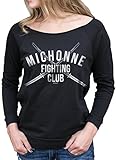 Superluxe™ Womens Michonne Fighting Club Zombie Apocalypse 3/4 Sleeve Top