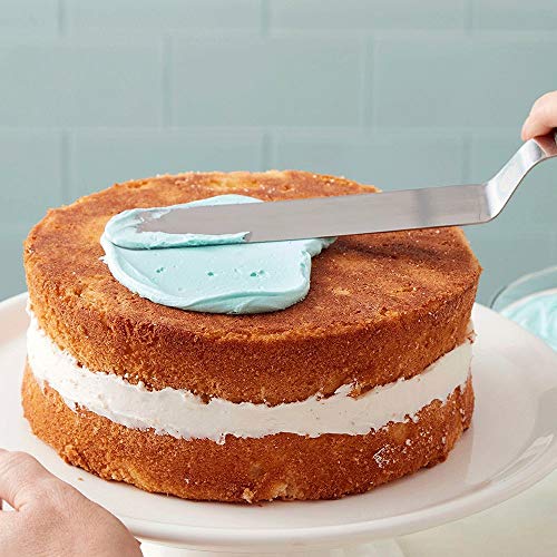 Angled Icing Spatulas 10 Inch,Wooden Large Offset Spatula,Industrial