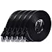Cat 6 Ethernet Cable 10 ft (5 Pack) (at a Cat5e Price but Higher Bandwidth) Flat Internet Network Cables - Cat6 Ethernet Patch Cable Short - Black Computer Cable with Snagless RJ45 Connectors primary