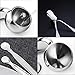 OneUp Kitchen Sugar Bowl Set Lid Spoon Tray Stainless Steel Storage Container Condiment Pot Jar