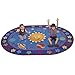 ECR4Kids Out of This World Alphabet Educational Rug for Children, School Classroom Learning Carpet, Oval, 6 x 9-Feet