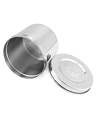 QWORK Stainless Steel Ointment Jar with Lid, 2 Pack