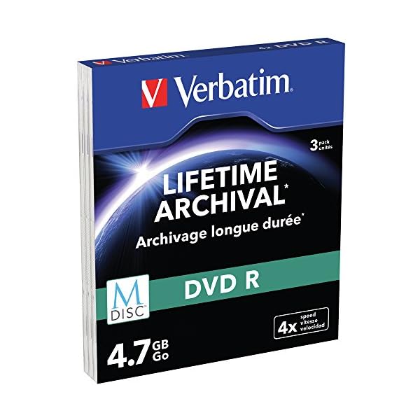 Verbatim 43826 M-DISC DVD-R 4x 3-pack Optical Media – Bild 3