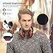 Bluedio T6S Bluetooth Headphones Over Ear with Mic, Active Noise Canceling Headset Voice Control Support Amazon Web Services (AWS), Wireless Headphones for Cell Phone/PC, 32-Hrs Play Time, Red