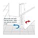 TRSCIND 2 Pack Door Draft Stopper Under Door Insulator Door Draft Stopper, Door Noise Stopper and Soundproofing Door Weather Stripping (White 2