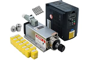 LCRHLCNC 110V Spindle Motor Kit，2.2Kw Spindle Motor 24000Rpm 400Hz ，VFD Variable Frequency Drive ，13 pcs ER20 Collets （1-13mm） for CNC Router Engraving Milling Machine