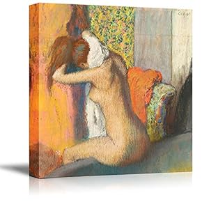 After The Bath Woman Drying Her Neck by Edgar Degas