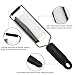 Premium Cheese Graters for Kitchen, Lemon Zester with Black Soft Grip Handle, Kitchen Tools for Hard Cheese, Lemon, Chocolate, Ginger, Potato, Vegetables, Rubber Protective Cover