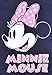 Disney Women's Fitted T-Shirt Minnie Mouse Football Jersey (Navy, XL)