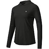 TBMPOY Womens UPF 50+ Sun Protection Hoodie Shirt Long Sleeve Fishing Hiking Outdoor UV Shirt Lightweight