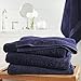 Amazon Brand – Pinzon 4 Piece Egyptian Cotton Bath Towels Set - Navy