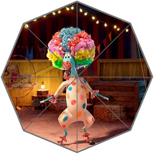 Rain Or Shine Dual-Use &amp; Compact And Flexible &amp; UV Rays Customized Madagascar Movie Waterproof Umbrella stroller double lightweight