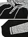 ZIMEGO Men’s Contrast Long Sleeve Round Bottom Raglan Hoodie Henley T-Shirts