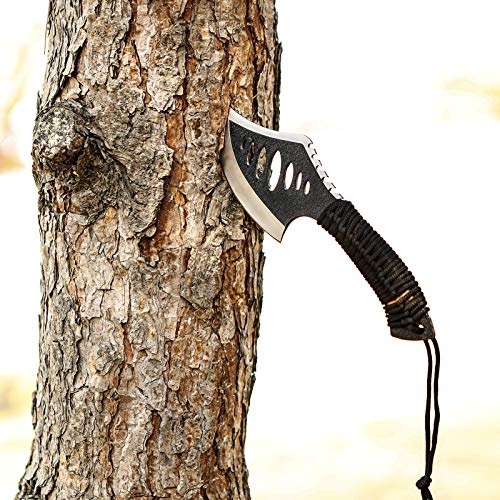 ANTARCTICA Throwing Axe,Tactical Axe with 10.2 in Full Tang Stainless Steel Design,Camping Survival Tomahawk Hatchets with Nylon Sheath for Recreation and Competition