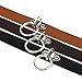 FM FM42 Black O Ring PU Simulated Leather Vintage Necklace Neckband Buckle Choker, 29-37cm(11.4