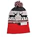 EZGO Light Up Hat With 10 colorful Lights, Unisex Knitted Light Hat With Sika Deer Printing For Party Christmas Gifts Sports Walking Jogging Bicycling