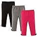 Hudson Baby Unisex Baby Cotton Pants and Leggings Rose Black, 12-18 Months