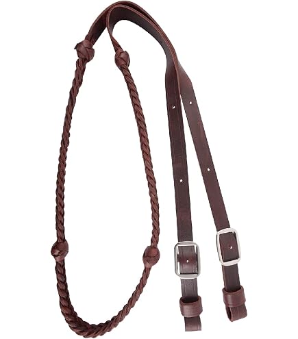 Oxbow 5/8″ Latigo Laced Barrel Reins - K&N Equine Solutions