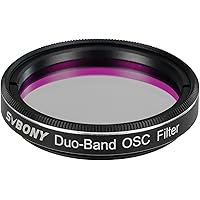 SVBONY SV220 Telescope Filter, 1.25 inches Dual-Band Nebula Filter, H-Alpha and O-III Narrowband Filter for One-Shot Color Ca