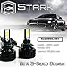 Stark APX 90W 9600LM 3-Sided LED Light 6000K White High Power Kit Headlight/Fog Lights Bulbs 1 Year Warranty - 9006/HB4
