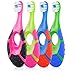Farber Baby | Toddler Toothbrush (4 Pack) - Extra Soft Bristles, BPA Free, Soothing Teething Nub Ring Handle, 0-2 Years (Color Variety)