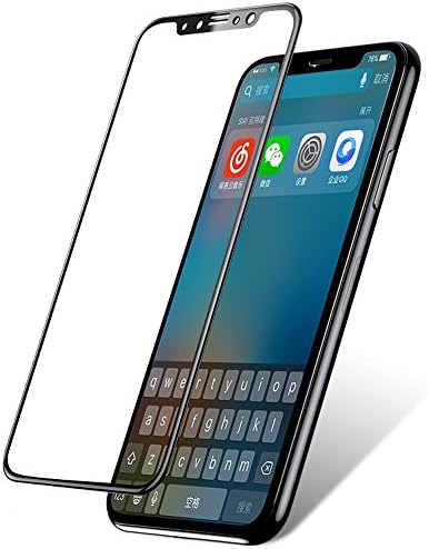 UPTab iPhone X and XS Screen Protector Tempered Glass Screen Full Frame - Easy Installation for Apple iPhone X/XS Face ID Protective Design 3D-Touch, Case-Friendly