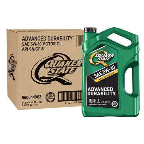 Quaker State 5500449633PK Advanced Durability 5W30 Motor Oil (SN/GF5