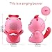 BEVA Wireless Kids Mp3 Music Player Cute Girls Beaver Noise Maker Machine Toy Cartoon Bluetooth Speaker, Perfect Birthday Christmas Gift for Baby Kids