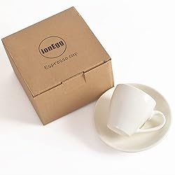 ionEgg Porcelain Espresso Cup with Saucer, Espresso