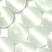 8mm Round White Cat Eye Beads Strand 15 Inch Jewelry Making Beads