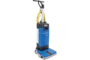 Clarke 107408161 Model MA10 12E Complete Upright Scrubber, 0.94 hp Motor, 2100 RPM Brush Speed, 12.2-inch Cleaning Width, Low Profile, Brush/Vac Motor On/Off and Water On/Off Controls