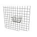 Econoco - Black Multi-Fit Narrow Wire Basket for Slatwall, Pegboard or Gridwall (Set of 6) Metal Semi-Gloss Basket, Black