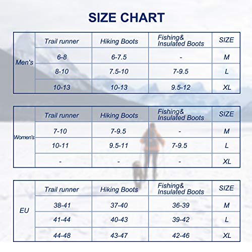 MIRACOL Crampons Ice Cleats Traction Snow Grips 19 Spikes Walk Traction