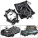 abcGoodefg One Pair Shoe Chains Black Anti-Slip Ice Cleats Shoe Boot Grips Traction Crampon Chain Spike Sharp Snow Walking Walker