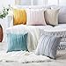 Top Finel Decorative Throw Pillow Covers 18 X 18 Inch,Soft Solid Velvet Pillow Covers Cushion Case for Sofa Bedroom 45 X 45 Cm (Pack of 2) Pink