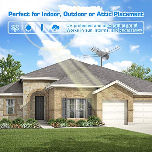 6 TV+Antenna+Pre+Assembled+Motorized+Amplified