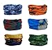 6pcs Assorted Seamless Outdoor Sport Bandanna Headwrap Scarf Wrap