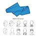 Cooling Towel,Vitalismo Microfiber Sport Towels Super Absorbent Headband Travel Towel for Golf Gym Fitness Exercise Outdoors (Blue)