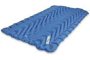 KLYMIT Double V Inflatable Sleeping Pad | Thick, Lightweight, Easy to Inflate, Foldable Air Bed Mattress for Camping & Backpacking