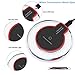 Wireless Charger, Wireless Charging Pad QI for Apple iPhone 8/8 Plus, iPhone X, Samsung Note 8, S8/S8 Plus/S7/S7 Edge/S6, Nexus 7/6/5/4(2013), Nokia Lumia 920, LG Optimus Vu2, Wireless Charger (Black)