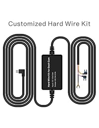 El kit de cable rígido personalizado USB de TOGUARD 12V 24V a 5V para la cámara de respaldo de 10 "Mirror Dash Cam CE60, CE39, protección de bajo voltaje de la batería del vehículo