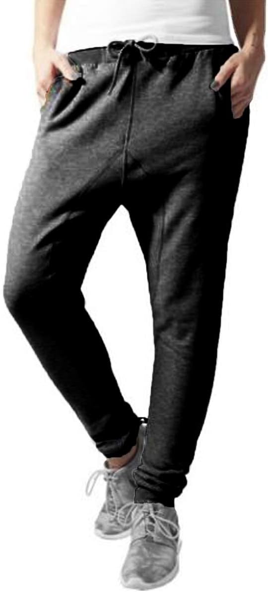 Ladies Womens New Cotton Sweatpants Drop Crotch Sportswear Casual Jogger Bottoms Gym