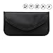 Anti-Radiation Bag, Anti-Tracking Pouch Anti-Spying GPS RFID Blocking Signal Blocker Bag Handset Function Cell Phone Case for iPhone, Samsung and Others Privacy Protection and Car Key FOB (Black)
