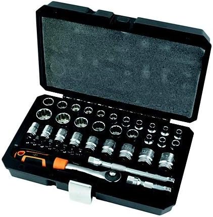 Magnusson Lot De 40 Douilles Standard 3 8 Materiau Acier Chrome Vanadium Crv Finition Effet Chrome Amazon Fr Bricolage