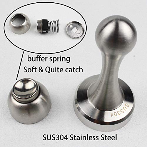 Door Stop to Keep Door Open Brushed Nickel Stainless Steel