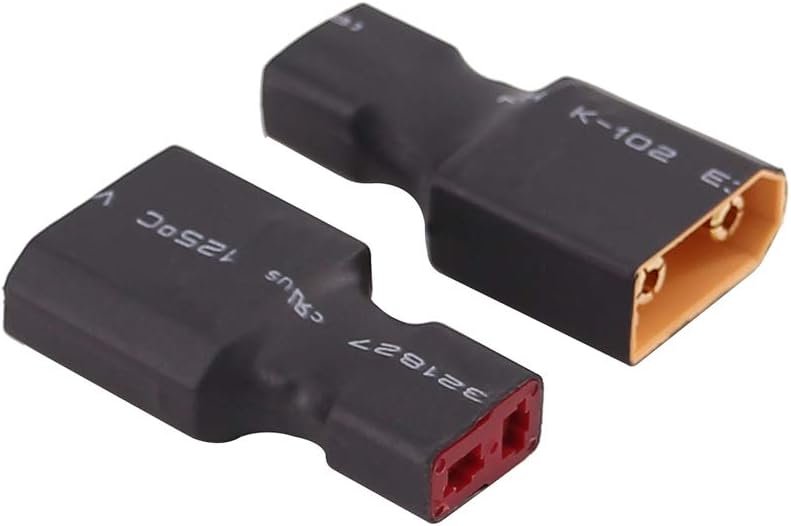 OliRC 2pcs Male XT90 XT-90 to Female Deans T plug Connector Adapter(C99-2), Small - Image 3