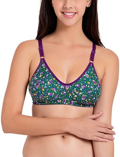 Full Cup Wireless Bra (SLY359PR_AS_32B_Green)