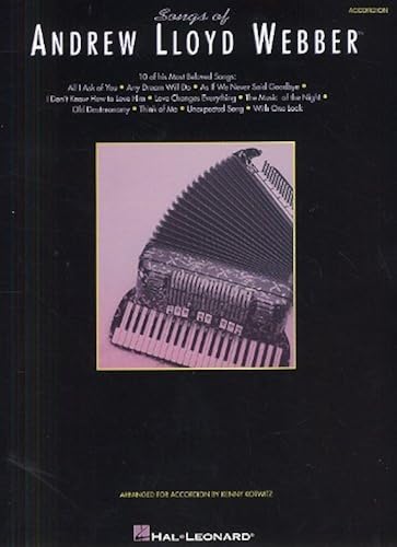 Download Songs Of Andrew Lloyd Webber (Accordion). Partitions pour Accordéon PDF